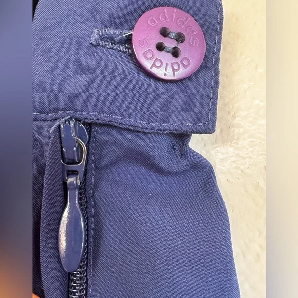 Vintage Adidas Navy Pleated Tennis Skirt - Navy Embroidered Logo - Medium - Picture 4 of 10